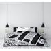 East Urban Home Cleveland Ohio Districts Single Reversible Duvet Cover Microfiber in Black | King Duvet Cover | Wayfair