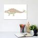 East Urban Home Euoplocephalus Pencil Drawing w/ Digital Color by Alice Turner - Graphic Art Print Canvas in Green | 8 H x 12 W x 0.75 D in | Wayfair