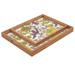 East Urban Home Just A Wish Serving Tray Wood in Brown/Indigo/Yellow | 1.25 H x 22.5 W in | Wayfair EHME7804 33819106