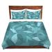 Ebern Designs Serio Julia Grifol Blue Leaves II Microfiber Duvet Covers Microfiber in Green/White | Twin | Wayfair C5F65334D5894609B4DE8D57DF946175