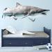 East Urban Home Realistic Shark Wall Decal Vinyl in Gray | 10 H x 24 W in | Wayfair E8F03B0389D34E2EA627FAE293BDFD42