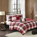 Madison Park Corbett Reversible Duvet Cover Set Cotton in Red/White | Full/Queen | Wayfair MP13-4674