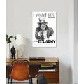 East Urban Home '1910s World War One I Want You Uncle Sam United States Army Recruiting Poster' Textual Art on Wrapped Canvas Canvas | Wayfair