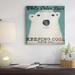 East Urban Home 'Polar Bear Soda Co. Vintage Advertisement on Wrapped Canvas in Black/Blue/Green | 12 H x 12 W x 0.75 D in | Wayfair