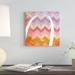 East Urban Home 'Parentheses - Blah Stained' Graphic Art on Canvas in Orange & Purple Canvas in Brown/Orange/Pink | 12 H x 12 W x 0.75 D in | Wayfair