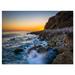 Design Art Crashing Waves at Pelican Cove Seashore Photographic Print on Wrapped Canvas in Blue/Brown | 8 H x 12 W x 1 D in | Wayfair PT10513-12-8