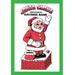 Buyenlarge 'Santa Claus Savings Bank' Vintage Advertisement in Green/Red | 30 H x 20 W x 1.5 D in | Wayfair 0-587-21651-4C2030
