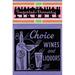 Buyenlarge 'Choice Wines & Liquors' Vintage Advertisement in White | 36 H x 24 W in | Wayfair 0-587-26066-1C2436