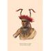 Buyenlarge Chon-Mon-I-Case (An Otto Half Chief) by Mckenney & Hall Painting Print in Brown/Red | 42 H x 28 W x 1.5 D in | Wayfair