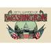 Buyenlarge Glimpses of Washington D.C. - Graphic Art Print in Brown/Red | 30 H x 20 W x 1.5 D in | Wayfair 0-587-20545-8C2030