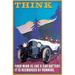 Buyenlarge 'Think' by Wilbur Pierce Vintage Advertisement | 30 H x 20 W x 1.5 D in | Wayfair 0-587-22171-2C2030