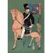 Buyenlarge Russian Officer on White Horse Painting Print in Black/Brown/Green | 42 H x 28 W in | Wayfair 0-587-01833-xC2842