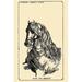 Buyenlarge Hunt the Jockey - Graphic Art Print in Black | 30 H x 20 W x 1.5 D in | Wayfair 0-587-24659-6C2030