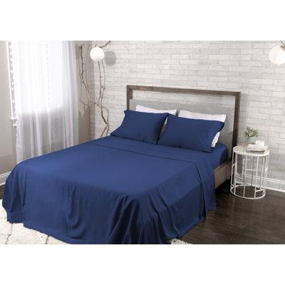 Bedgear Hyper-Cotton Sheet Set - Quick Dry by Hyper-Cotton Technology Cotton in Blue/Navy | Twin | Wayfair BGS21ANFT