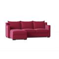 Pink Sectional - My Chic Nest Parker 96" Wide Left Hand Facing Modular Sofa & Chaise | 34 H x 96 W x 68 D in | Wayfair 542-1062-1130