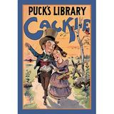 Buyenlarge Puck's Library: Cackle by Louis M. Glackens Vintage Advertisement in Blue/Brown/Green | 42 H in | Wayfair 0-587-00570-xC2842
