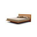 Copeland Furniture Moduluxe Solid Wood Platform Bed Wood and /Upholstered/Microfiber/Microsuede in Brown | 29 H x 78 W x 90 D in | Wayfair