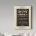 Fleur De Lis Living 'Life Recipies I Border' Textual Art on Wrapped Canvas in Black/Brown/Gray | 19 H x 14 W x 2 D in | Wayfair