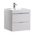 Lollie Ebern Designs 24" Wall Mounted Single Sink Modern Bathroom Vanity Wood/Plastic in White | 23.2 H x 24 W x 19 D in | Wayfair