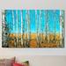 Picture Perfect International 'Blue Skies' Photographic Print on Wrapped Canvas in Blue/Green/White | 18 H x 30 W x 1 D in | Wayfair 704-3678_1830