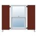 Atlantic Premium Shutters Atlantic Architectural Two Equal Flat Panels, Flat Panel Shutter Pair, Copper | 20 W x 1 D in | Wayfair AAR420X83RR