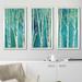 Astoria Grand 'Birch' Acrylic Painting Print Multi-Piece Image Plastic/Acrylic in Blue/Green | 25.5 H x 40.5 W x 1 D in | Wayfair