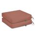 Duck Covers Weekend Patio Dining Seat Cushions, 17 x 17 x 3 Inch Polyester in Red/Pink/Brown | 3 H x 17 W x 17 D in | Wayfair CCWCH17173-2PK