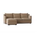 Brown Sectional - My Chic Nest Parker 96" Wide Left Hand Facing Modular Sofa & Chaise Polyester/Upholstery/Cotton/Leather | Wayfair 542-1040-1120