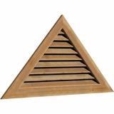 Ekena Millwork Pitch Wood Triangle Recessed Mount Gable Vent in Brown/Gray | 21.38 W in | Wayfair GVWTR64X1601RFUWR