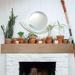 Ekena Millwork Rough Sawn Faux Wood Fireplace Mantel in Gray/White | 8 H x 84 W in | Wayfair MANURS08X08X72BD