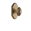 Grandeur Arc Plate Double Dummy w/ Grande Victorian Door Knob Brass in Yellow | 4.75 H x 2.5 W x 2.85 D in | Wayfair 811467