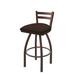 Holland Bar Stool 411 Jackie Low Back Swivel Bar & Counter Stool Plastic in Brown | 34 H x 18 W x 18 D in | Wayfair 41125BZ025