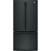 GE Appliances 33" Energy Star French Door 24.7 cu. ft. Refrigerator in White | 69.875 H x 32.75 W x 37.5 D in | Wayfair GNE25JGKWW