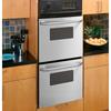 GE Appliances 24" Self-Cleaning Electric Double Wall Oven, Stainless Steel in Gray | 48.62 H x 23.75 W x 23.5 D in | Wayfair JRP28SKSS