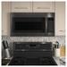 GE Appliances 30" 1.9 cu. ft. Over-The-Range Microwave w/ Recirculating Venting in Black | 16.5 H x 29.75 W x 15.5 D in | Wayfair JNM7196BLTS