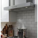 GE Profile™ 30” 350 CFM Convertible Wall Mount Range Hood w/ Bluetooth Stainless Steel in Gray | 24 H x 30 W x 20 D in | Wayfair UVW8301SLSS