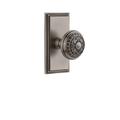 Grandeur Carré Plate Single Dummy w/ Windsor Door Knob Brass in Gray | 4.75 H x 2.5 W x 2.75 D in | Wayfair 810889