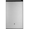 GE Appliances 4.4 cu. ft. Freestanding Mini Fridge w/ Freezer Stainless Steel in Gray | 33.875 H x 19.75 W x 21.25 D in | Wayfair GME04GLKLB