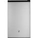 GE Appliances 4.4 cu. ft. Freestanding Mini Fridge w/ Freezer Stainless Steel in Black | 33.875 H x 19.75 W x 21.25 D in | Wayfair GME04GGKBB