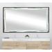 Hanshaw Modern & Contemporary Bathroom/Vanity Mirror in Green/Gray/White Laurel Foundry Modern Farmhouse® | 35.5 H x 45.5 W x 0.75 D in | Wayfair