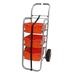 Gratnells Rover All Terrain 3 Compartment Tote Tray Cart w/ Bins Metal in Orange | 46 H x 22 W x 16.8 D in | Wayfair RSET034401