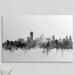Ebern Designs 'Adelaide Australia Skyline' by Francy Graphic Art Print in Gray/White | 8 H x 8 W x 1.5 D in | Wayfair