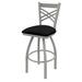 Holland Bar Stool 820 Catalina Swivel Counter Stool Upholstered/Metal in Gray/Black | 39 H x 18 W x 18 D in | Wayfair 82030ANBlkVinyl