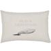 Highland Dunes Chiaramonte Indoor/Outdoor Humpback Whale Lumbar Pillow Polyester/Polyfill blend in White | 14 H x 24 W x 4 D in | Wayfair