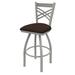 Holland Bar Stool 820 Catalina Swivel Counter Stool Upholstered/Metal in Gray | 39 H x 18 W x 18 D in | Wayfair 82030AN025