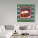 The Holiday Aisle® 'Scarf Snowman 2' Acrylic Painting Print on Wrapped Canvas Canvas | 14 H x 14 W x 2 D in | Wayfair
