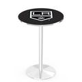 Holland Bar Stool NHL 30" Pedestal Dining Table Metal in Gray | 42 H x 30 W x 30 D in | Wayfair L214C4228LAKing