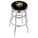 Holland Bar Stool NCAA Bar & Counter Stool Plastic/Acrylic/Leather/Metal/Faux leather in Gray | 30 H x 18 W x 18 D in | Wayfair L7C3C25USMilA