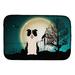 The Holiday Aisle® Sagamore Halloween Scary Border Collie Drying Mat Fabric | 0.2 H x 21 W x 14 D in | Wayfair 5F6FD39AACAE4288A3800717BA22C731