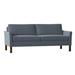 Ebern Designs Soroya 77.75" Flared Arm Sofa w/ Reversible Cushions Polyester in Blue/Yellow | 33 H x 77.75 W x 36.75 D in | Wayfair